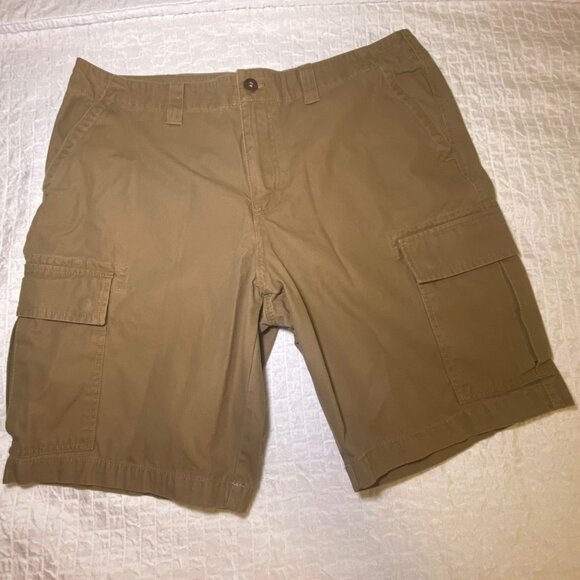 Billabong Mens Khaki Cargo Shorts 38 Durable Outdoor Camping Hiking Gorpcore - Picture 1 of 6